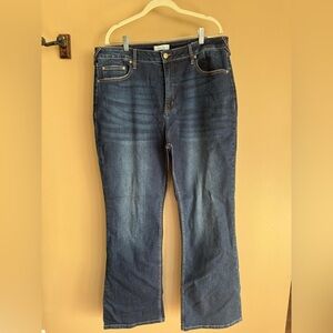 NWT High Rise Bootcut Button fly jeans size 34x32